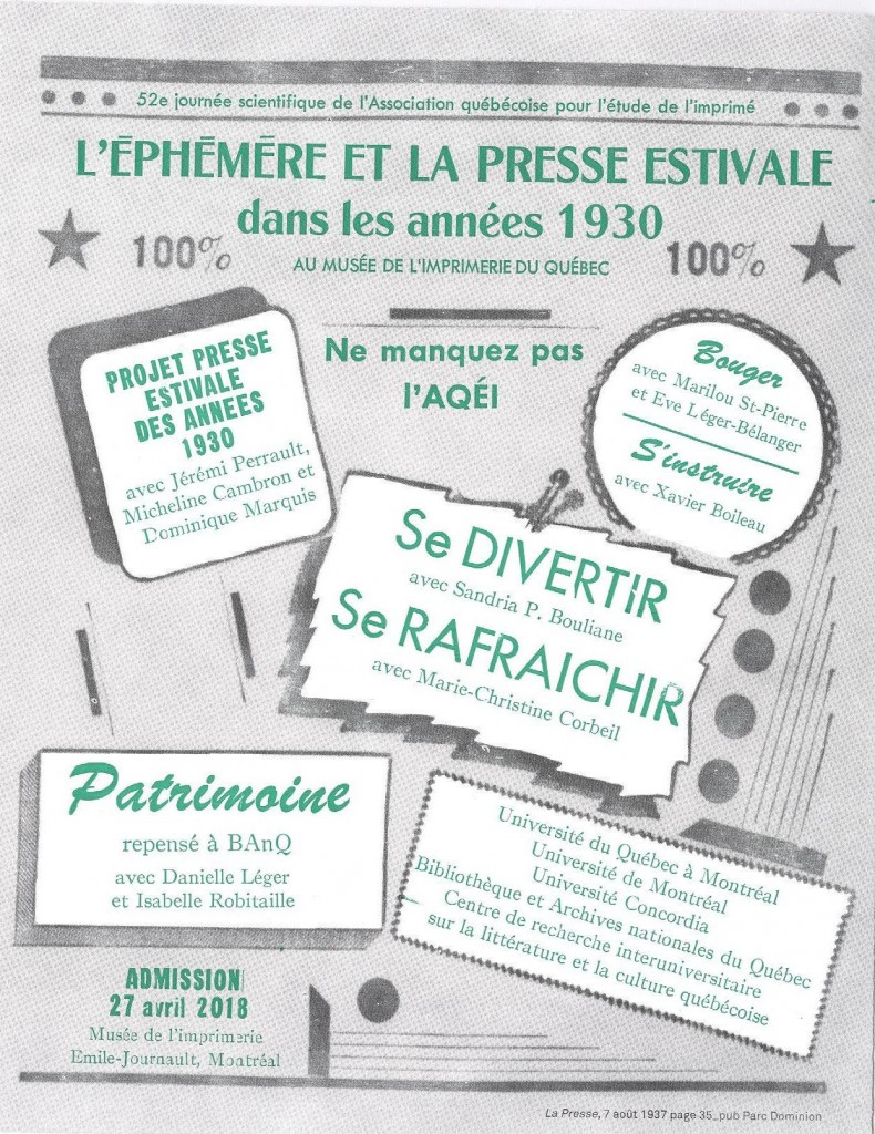 affiche presse estivale