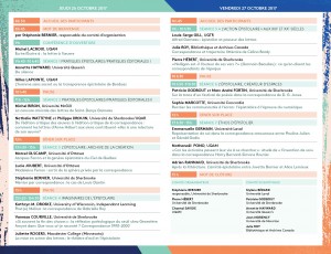 Programme colloque correspondance II